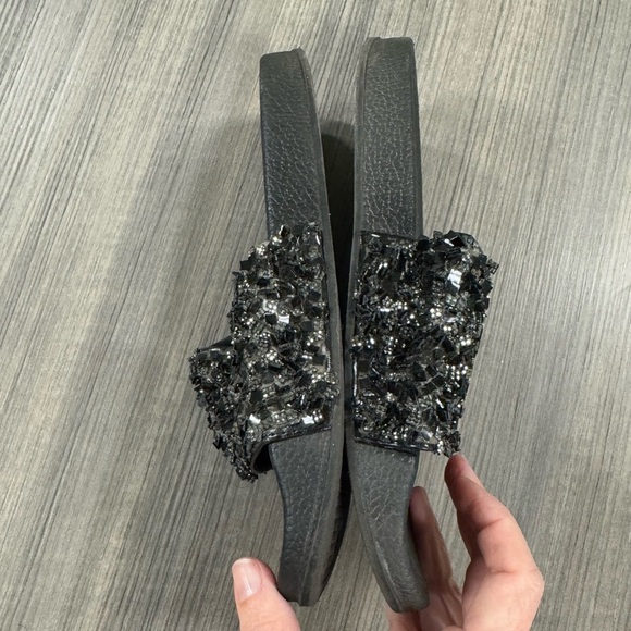 Steve madden glitter bling slides size 7 - Picture 3 of 6